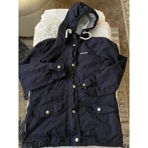 Skogstad Kids Sz. 12 “ Sandra” Navy Hooded Jacket. Fantastic, Exc. Condition